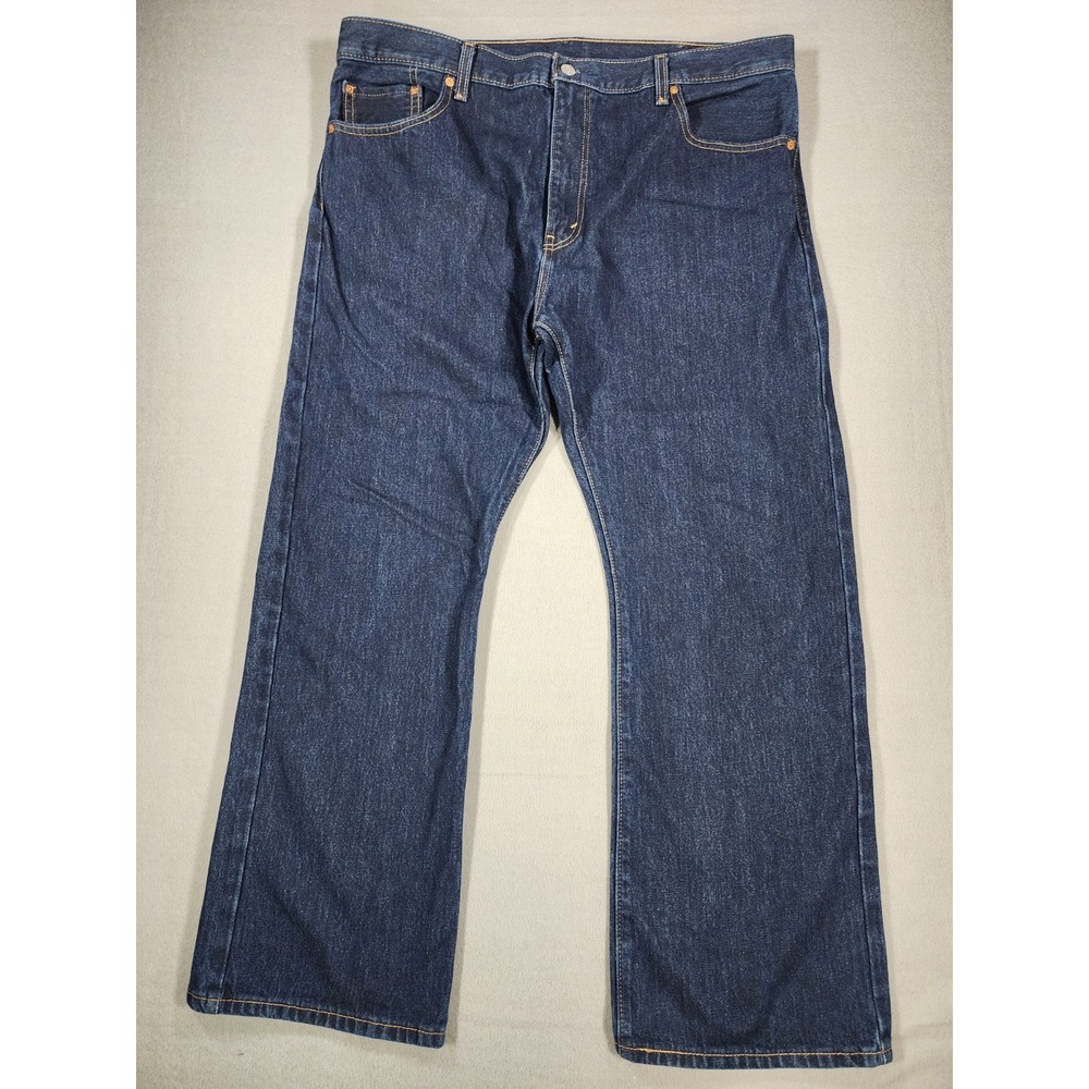 Levis 517 Jeans Mens 40x29 Bootcut 100% Cotton Workwear Cowboy Dark Wash Denim